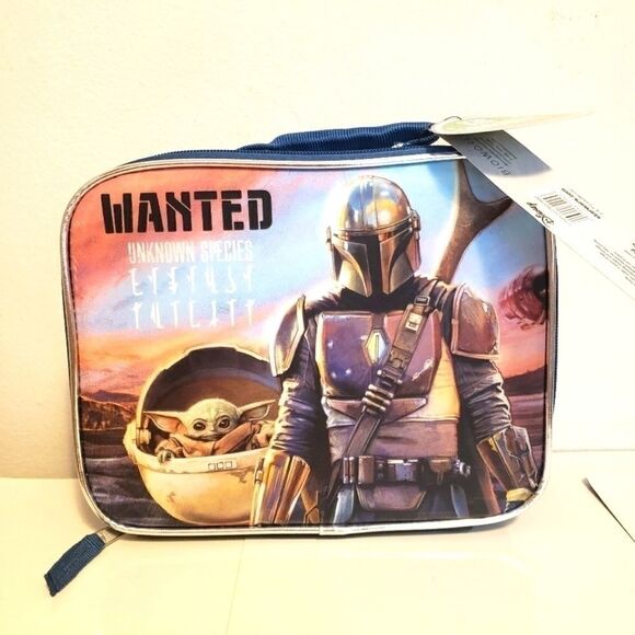 Mandalorian lunchbox Grogu Baby Yoda star wars Jedi cooler bag - Picture 1 of 5